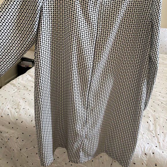 Dalia Black and White 50's Mod Mini Dress - Picture 2 of 2